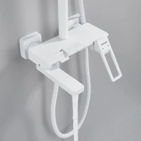 Душевая стойка Shevanik S6826C белая Душевая стойка Shevanik S6826C белая