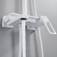 Душевая стойка Shevanik S6826C белая
