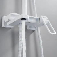 Душевая стойка Shevanik S6826C белая Душевая стойка Shevanik S6826C белая