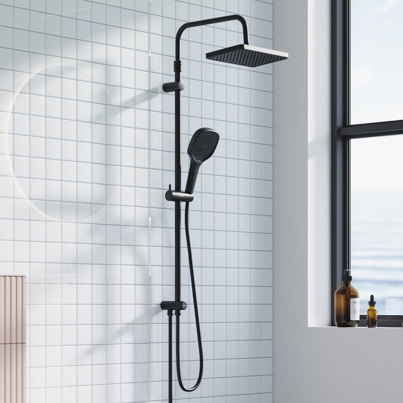 Душевой комплект Смеситель Damixa Merkur 401000300 + Стойка 940000300