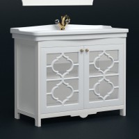 Тумба с раковиной Corozo Манойр 85 напольная, белая