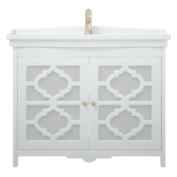 Тумба с раковиной Corozo Манойр 85 напольная, белая