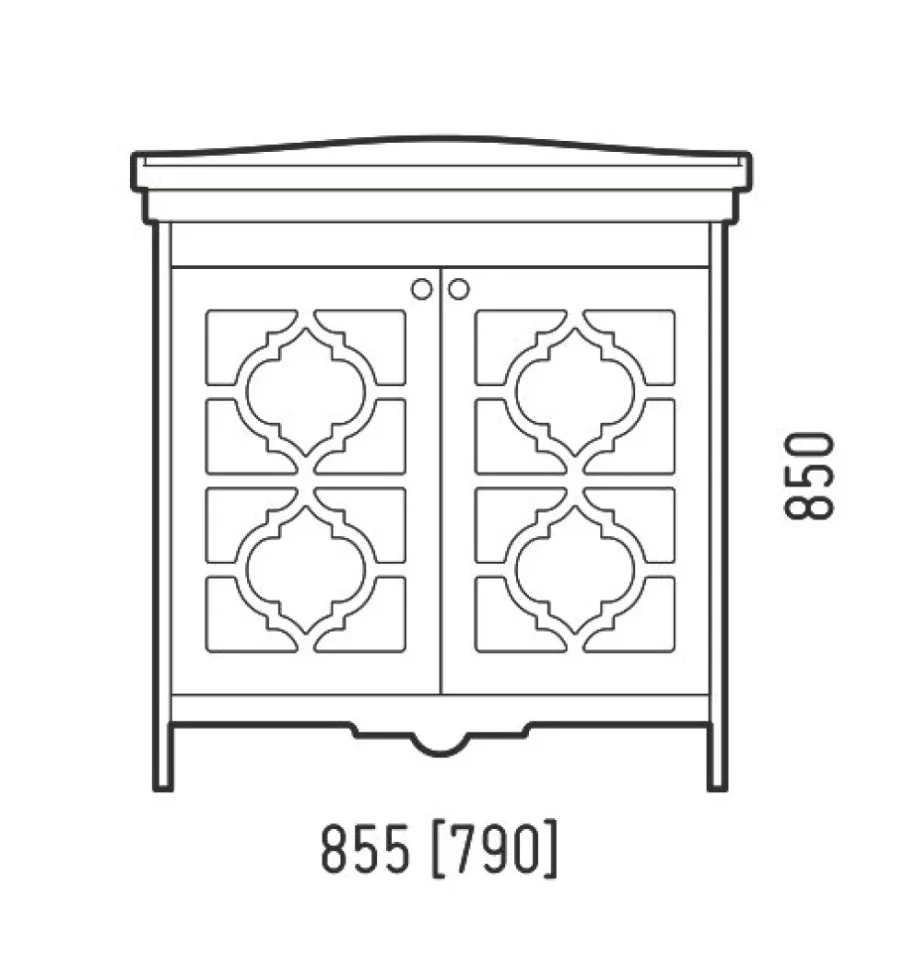 Тумба с раковиной Corozo Манойр 85 напольная, белая