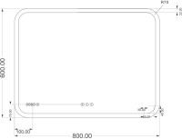 Мебель для ванной комнаты Cersanit Lara 80 орех Мебель для ванной комнаты Cersanit Lara 80 орех