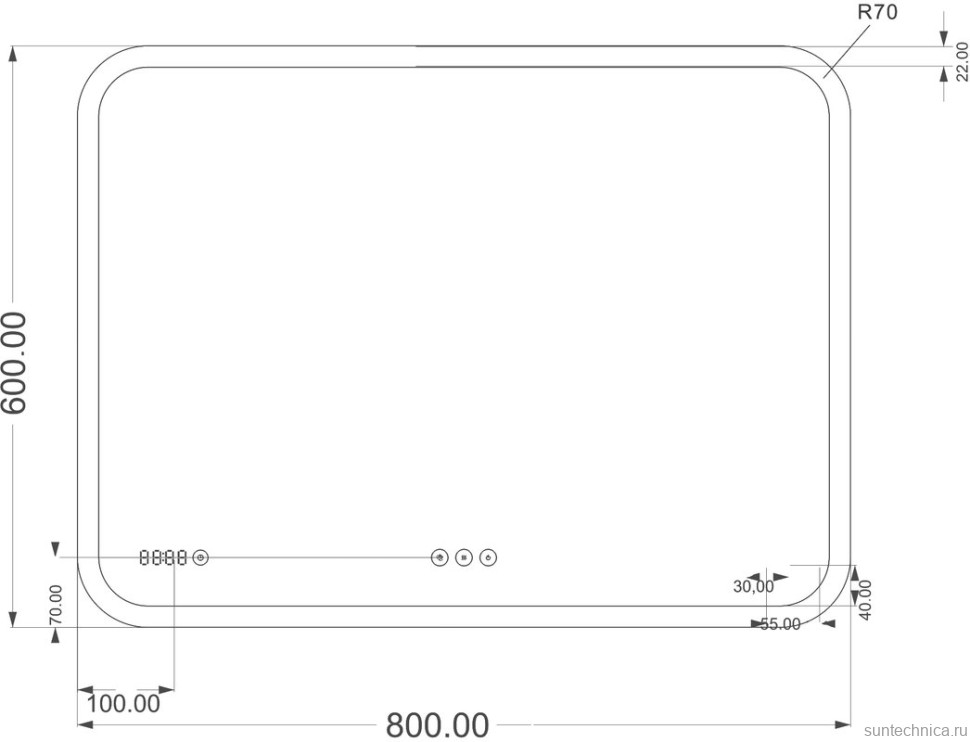 Мебель для ванной комнаты Cersanit Lara 80 орех