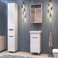 Мебель для ванной комнаты Vigo Callao 40 белая, раковина Нео