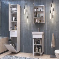 Мебель для ванной комнаты Vigo Callao 40 белая, раковина Нео