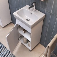 Мебель для ванной комнаты Vigo Callao 40 белая, раковина Нео