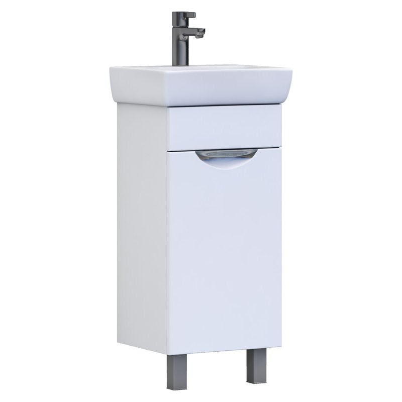 Мебель для ванной комнаты Vigo Callao 40 белая, раковина Нео