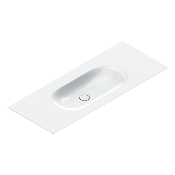 Раковина подвесная Catalano Sfera 0521260001 125х50 глянцевая белая, прямоугольная, со столешницей