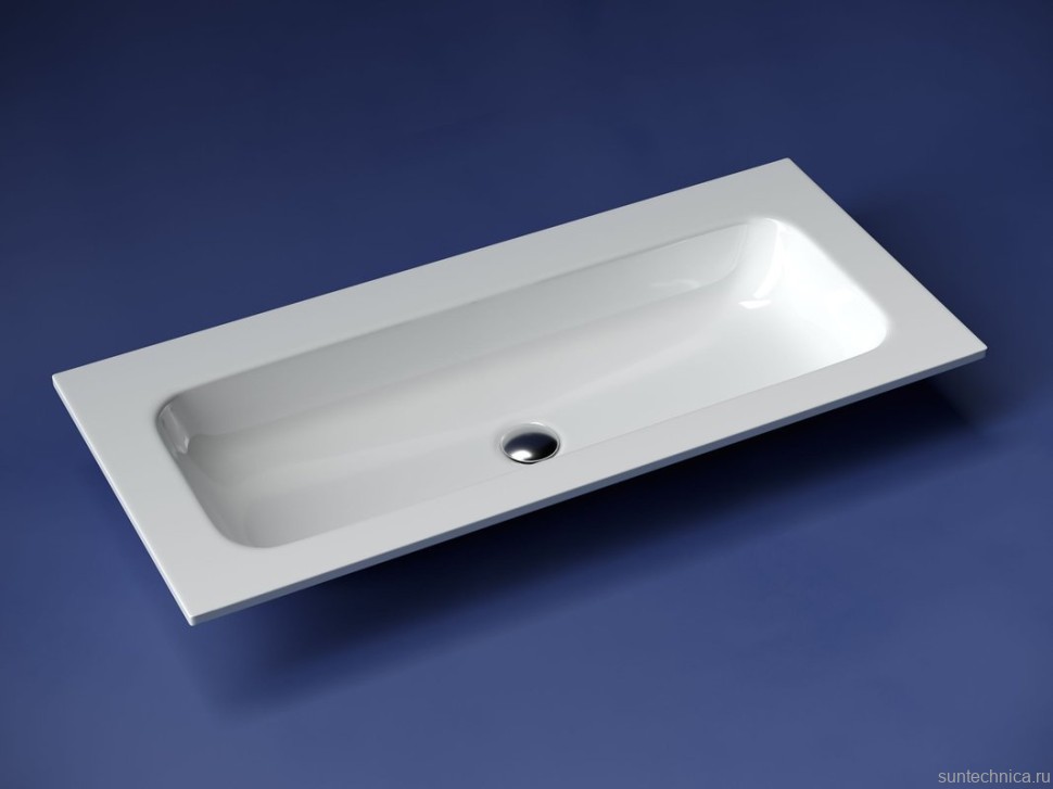 Накладная раковина Ceramicanova Grace прямоугольная без отверстия под смеситель 101 см CN7013wx