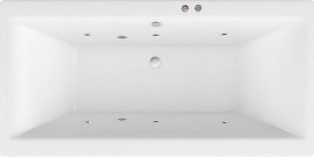 Акриловая ванна Excellent Pryzmat Slim WAEX.PRY16S.SOFT 160x75 см, встраиваемая, с гидромассажем, белая, с каркасом, со сливом-переливом