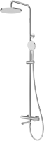 Душевая стойка Cezares Stylus STYLUS-CVD-01 со смесителем и изливом, хром