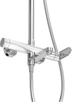 Душевая стойка Cezares Stylus STYLUS-CVD-01 со смесителем и изливом, хром