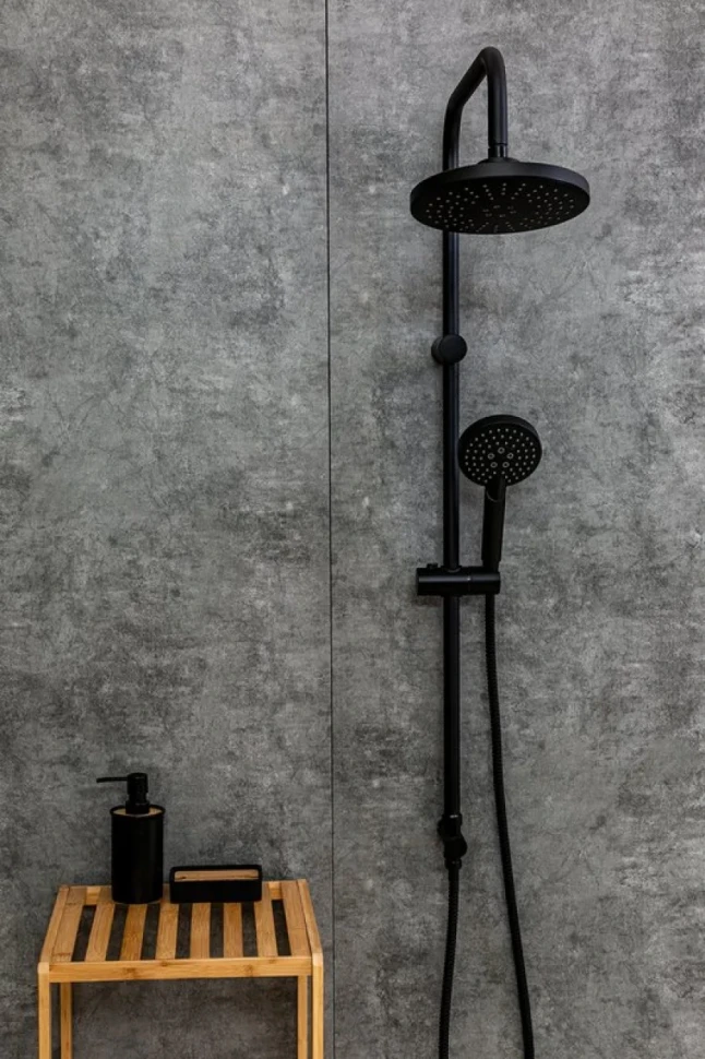 Душевой комплект Смеситель Orange Aristo Aristo M19-100b + Стойка O-Shower OW02b