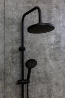 Душевой комплект Смеситель Orange Aristo Aristo M19-100b + Стойка O-Shower OW02b