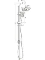 Душевой комплект Смеситель Orange Aristo Aristo M19-100b + Стойка O-Shower OW02b Душевой комплект Смеситель Orange Aristo Aristo M19-100b + Стойка O-Shower OW02b