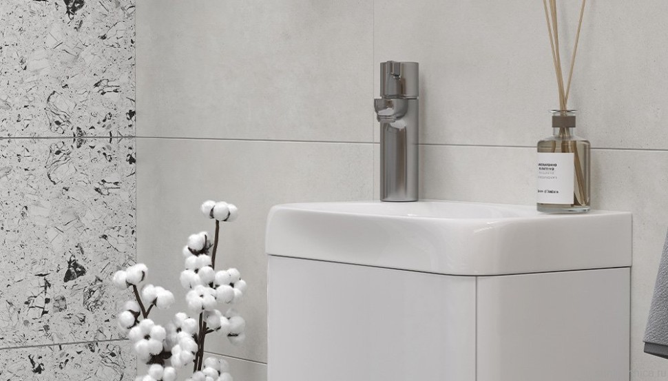 Тумба под раковину без столешницы Velvex Bio 40 maxi подвесная, глянцевая белая