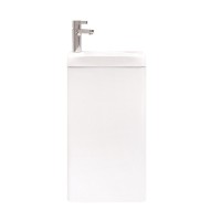 Тумба под раковину без столешницы Velvex Bio 40 maxi подвесная, глянцевая белая