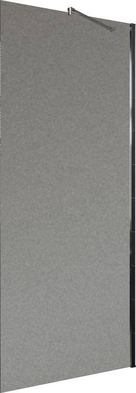 Душевая перегородка Maybahglass MGD-682-5ш 109 см, профиль хром матовый, стекло графит матовое