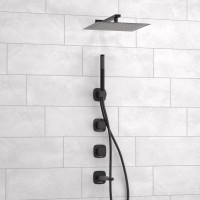 Душевой комплект Wasserkraft Nuthe A9151.265.315.219.162.327.242.217 С ВНУТРЕННЕЙ ЧАСТЬЮ, черный