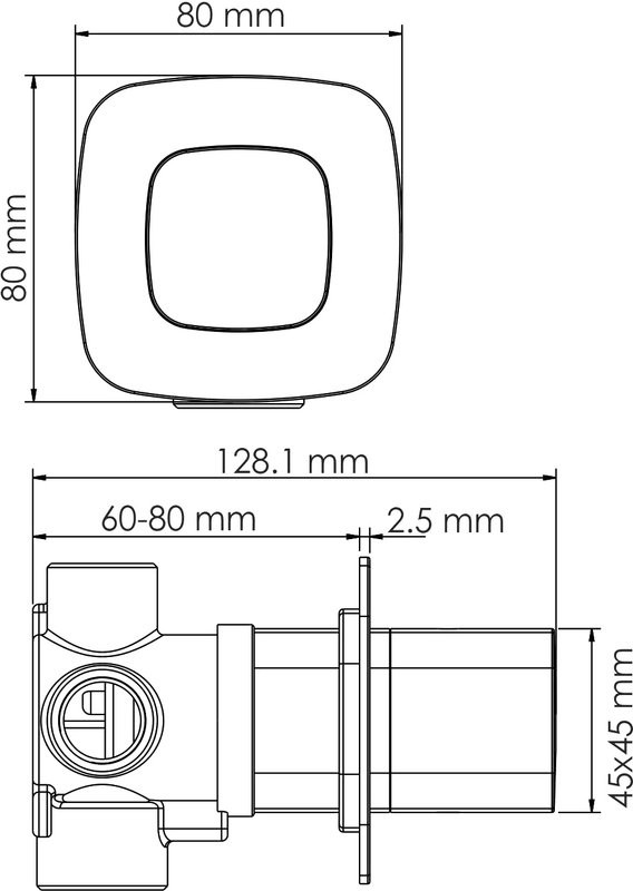 Душевой комплект Wasserkraft Nuthe A9151.265.315.219.162.327.242.217 С ВНУТРЕННЕЙ ЧАСТЬЮ, черный