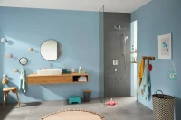 Термостатический смеситель встраиваемый Hansgrohe Ecostat E 15708000 С ВНУТРЕННЕЙ ЧАСТЬЮ, хром