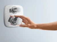 Термостатический смеситель встраиваемый Hansgrohe Ecostat E 15708000 С ВНУТРЕННЕЙ ЧАСТЬЮ, хром