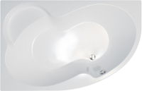 Акриловая ванна Triton Мари R 170x110 см, угловая, левая, пристенная, белая, асимметричная, с каркасом