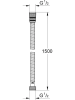Душевой шланг Grohe Rotaflex Metal Long-Life 28417001 хром Душевой шланг Grohe Rotaflex Metal Long-Life 28417001 хром