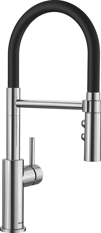 Комплект Мойка Omoikiri TADZAVA 58-2-U/IF R + Смеситель Blanco Catris-S Flexo 525792 с гибким изливом