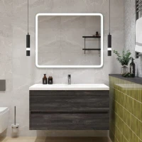Тумба под раковину Art&Max Family-M 100 подвесная, iron stone
