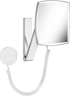 Косметическое зеркало Keuco iLook Move 17613 019000 с подсветкой, телескопическое, поворотное, хром