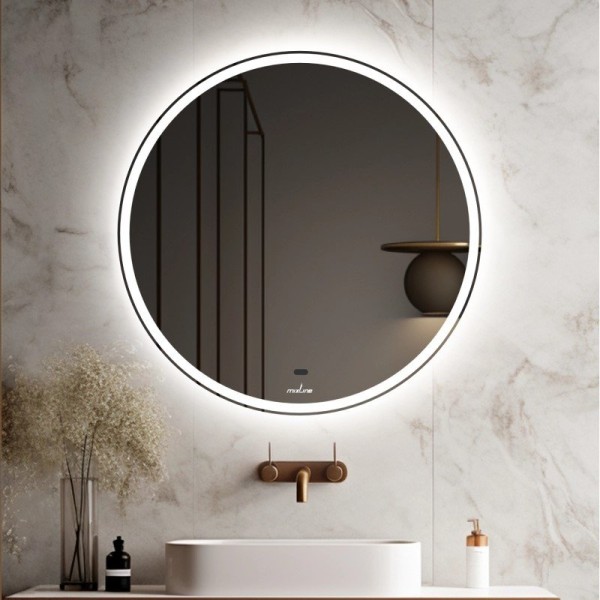 Зеркало круглое Mixline Анита -2 50 с подсветкой, с подогревом, бесконтактный выключатель