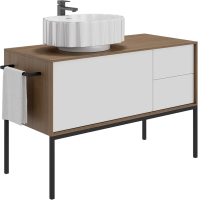 Накладная раковина KERAMA MARAZZI Conchiglia 51 глянцевая белая, овальная, с 1 отверстием под смеситель