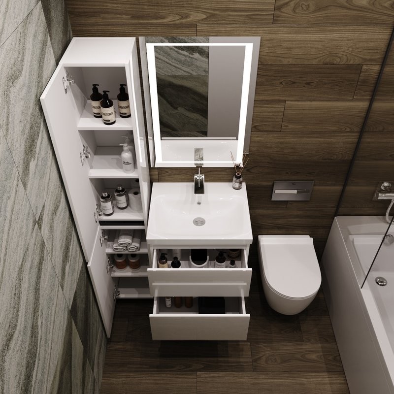 Зеркало Style Line Прованс 60 с подсветкой