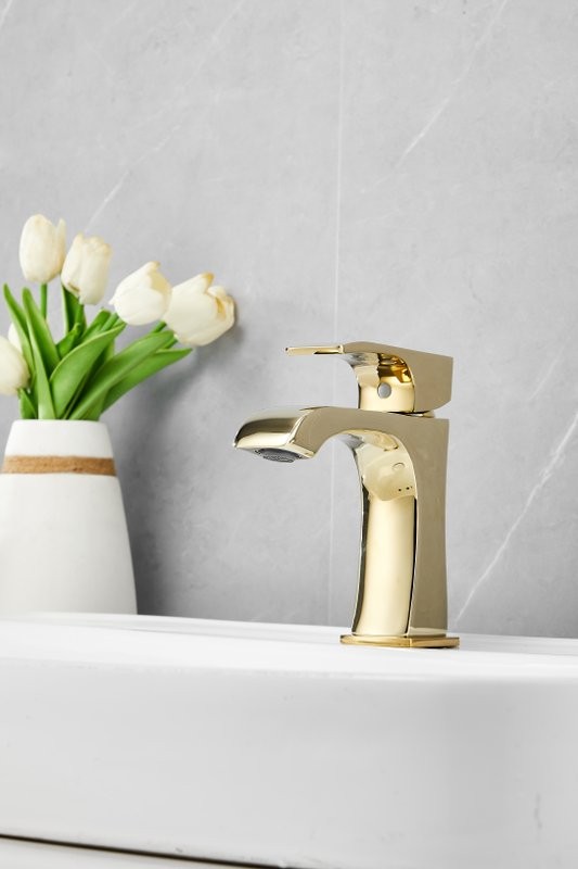 Смеситель для раковины BELZ B507 B10507-5 золото