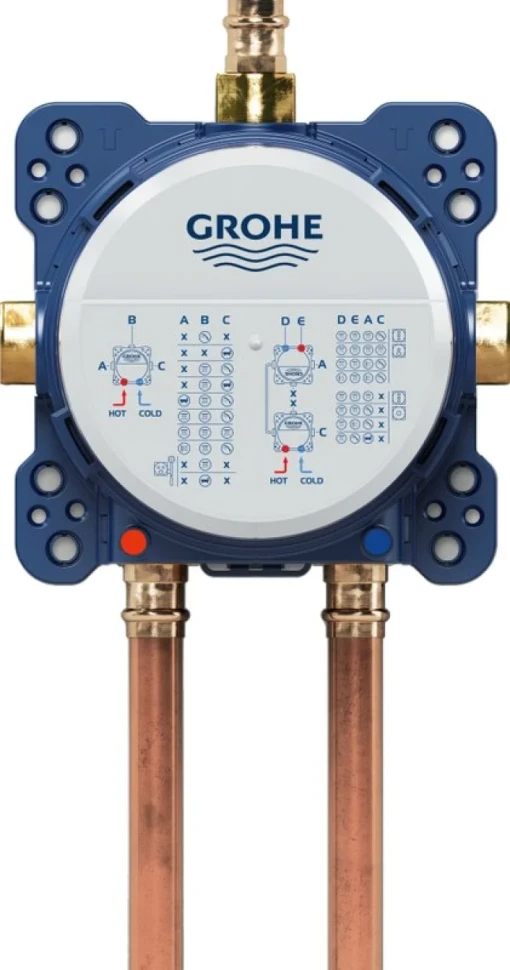 Термостатический смеситель встраиваемый Grohe Grohtherm SmartControl 29124AL0 С ВНУТРЕННЕЙ ЧАСТЬЮ, матовый темный графит
