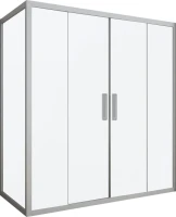 Душевой уголок Kubele DE019 R4-MAT-MT 180х70 см, профиль матовый хром
