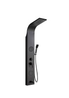 Душевая панель Ceruttispa Twin BK CT9984 матовая черная