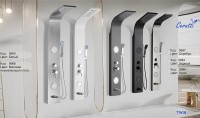 Душевая панель Ceruttispa Twin BK CT9984 матовая черная