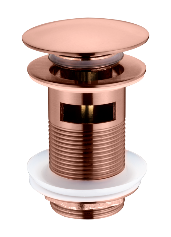 Донный клапан для раковины Boheme 612/2-CB с переливом, брашированная медь