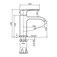 Смеситель для раковины Raglo R02.10, хром Смеситель для раковины Raglo R02.10, хром