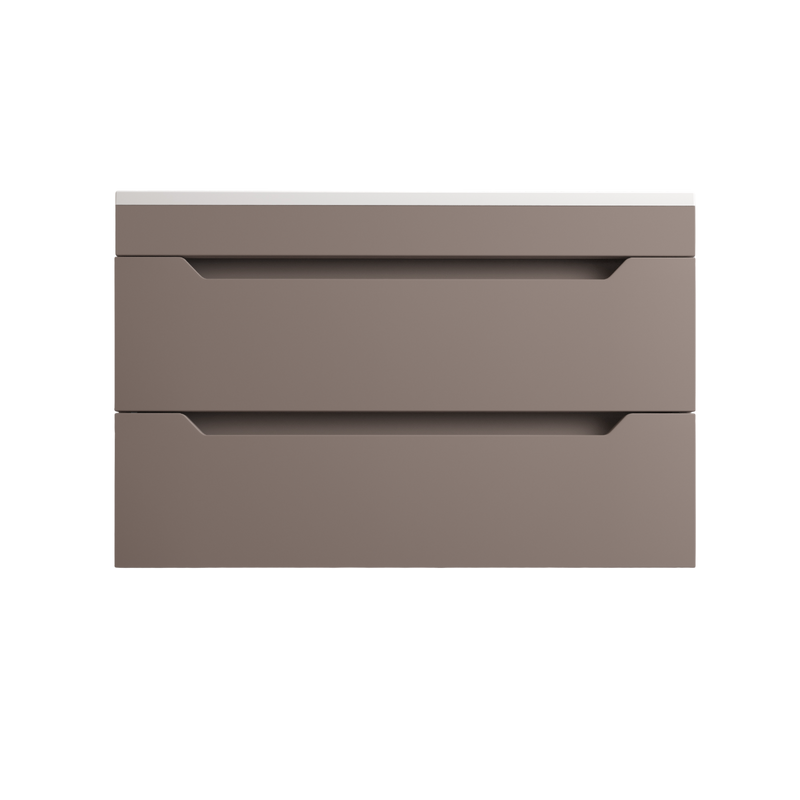 Тумба под раковину без столешницы Style Line Остин 80 подвесная, тауп темный эмаль plus