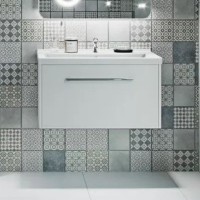 Тумба под раковину без столешницы AQUATON Мерида 80 new белый глянец