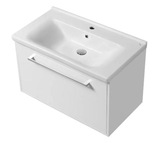 Тумба под раковину без столешницы AQUATON Мерида 80 new белый глянец