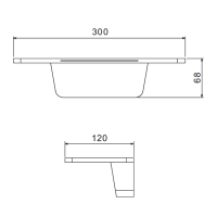 Излив Raglo R473.62.03 С ВНУТРЕННЕЙ ЧАСТЬЮ, золотой сатин