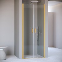 Душевая дверь в нишу RGW Passage PA-104-Gb 90 см, профиль золотой, стекло прозрачное