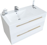 Тумба с раковиной Sanvit Соната 2-90 L 2 ящика, белая