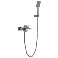 Смеситель для ванны с душем Frap H62 F3262-9 оружейная сталь